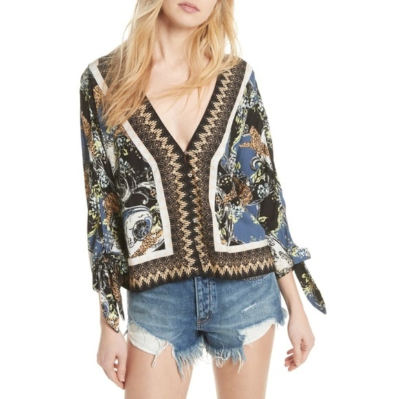 Free People Tops - Free People Catch Me If You Can Top, Multicolor